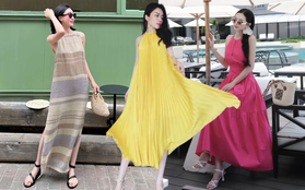 Ngại váy hai dây lộ vai thô, đây là 10 mẫu váy siêu tôn dáng dành cho các nàng 30+ diện đi biển hè này