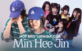 Toàn cảnh họp báo phản pháo HYBE của Min Hee Jin: Khóc nức nở, tố tập đoàn bắt NewJeans "làm con tin", BTS bị đả kích dữ dội