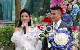 Trọn vẹn lời thề nguyện xúc động của Quang Hải và Chu Thanh Huyền trong ngày cưới, nhắc đến mọi sóng gió