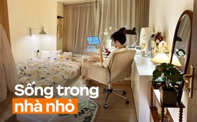 Cô gái 9x bất ngờ nổi tiếng trên mạng nhờ thiết kế tận dụng được từng centimet không gian có sẵn của căn phòng 28m2