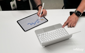 Trên tay bộ đôi phụ kiện "quyền lực" của iPad Pro OLED 2024: Apple Pencil Pro và Magic Keyboard