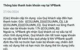 Cập nhật: Lý do nhiều người dùng nhận được thông báo lạ từ ngân hàng chiều ngày 27/6