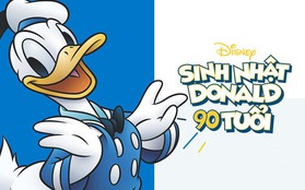 Chúc mừng sinh nhật thứ 90 của Vịt Donald - người bạn thân của Chuột Mickey!