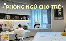 Căn phòng ngủ kiêm phòng học rất lý tưởng dù chỉ 18m2 vẫn thoáng đãng