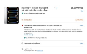 Sinh viên Việt Nam được mua iPad Pro M4 giá chỉ 26 triệu, tặng kèm cả Apple Pencil Pro