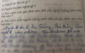 Cười đau ruột với bài văn tả bác hàng xóm của học sinh tiểu học: Đọc câu cuối chắc bác "cấm cửa" con suốt đời!