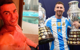 Ronaldo có bài đăng đầu tiên giữa lúc Messi khoe cúp vô địch Copa America, trở thành cầu thủ có nhiều danh hiệu nhất lịch sử