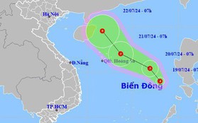 Xuất hiện áp thấp nhiệt đới trên Biển Đông