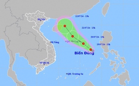 Áp thấp nhiệt đới di chuyển theo hướng Tây Bắc với tốc độ 5-10km/h