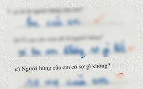 Được hỏi "người hùng có sợ gì không", học sinh tiểu học trả lời 4 từ khiến ai nấy cười sặc sụa