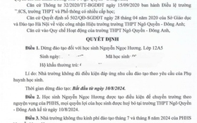 Vụ học sinh bất ngờ bị dừng đào tạo: Yêu cầu đảm bảo quyền lợi chính đáng của HS