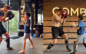 Con trai Tăng Thanh Hà gây bất ngờ với khả năng đấm boxing