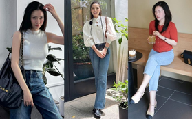 10 set quần jeans đẹp nhất mùa hè 2024 của các mỹ nhân Việt