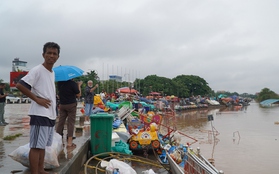 Nước sông Mekong ở Lào lên cao