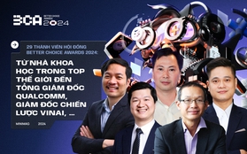 26 thành viên Hội đồng Better Choice Awards 2024: Từ nhà khoa học trong top thế giới đến Tổng Giám đốc Qualcomm, Giám đốc chiến lược VinAI, …