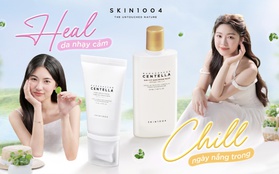 Gấp đôi visual: Lọ Lem - Hà Thi chuẩn "ngoan xinh yêu" trong TVC kết hợp cùng SKIN1004