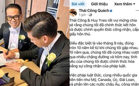 NTK Thái Công công bố chính thức kết hôn với bạn trai Huy Yves sau 10 năm đồng hành