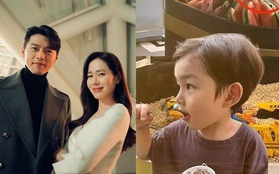 Hot: Lộ diện mạo con trai 3 tuổi của Son Ye Jin - Hyun Bin khi đang chơi ở công viên?