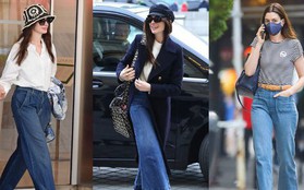 10 cách mặc quần jeans đẹp từ thu sang đông của Anne Hathaway