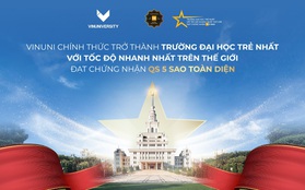 VinUni trở thành đại học trẻ nhất thế giới đạt chứng nhận QS 5 sao