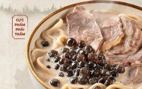 Chuỗi trà sữa Yu Tang của ‘ông trùm F&B’ Golden Gate ra mắt mì trà sữa trân châu bắp bò: Chuyện gì đây?