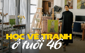 Bà nội trợ học vẽ ở tuổi 46: "Tôi muốn dành nửa phần đời còn lại làm những gì mình thích"