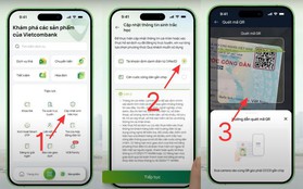 Cách xác thực sinh trắc học ngân hàng Vietcombank, Vietinbank, BIDV, VPBank