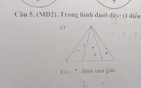 Bài toán đếm hình của con nhìn đơn giản nhưng khiến bà mẹ Đà Nẵng toát mồ hôi, hóa ra có "mẹo" làm phút mốt là ra