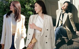 10 cách mặc áo blazer đi chúc Tết hay du xuân đều đẹp