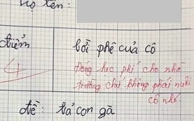 Bài văn tả gà của học sinh lớp 3 bị cô giáo cho 4 điểm và nhận xét cực gắt, dân mạng đọc thử rồi tranh cãi ầm ĩ