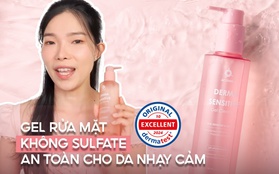 Gel rửa mặt Actidem Derma Sensitive đạt chuẩn châu Âu Dermatest dành cho da nhạy cảm được Beauty Blogger đánh giá cao