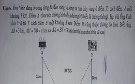 Bài Toán với dữ liệu đang khiến dân tình cười nghiêng ngả: Ông Vinh bị rắn cắn, chất độc lan vào máu nhưng ông chạy từ rừng ra biển!