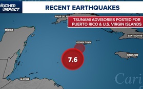 Cảnh báo sóng thần được ban bố sau vụ động đất mạnh 7,6 độ richter tại vùng biển Caribbean