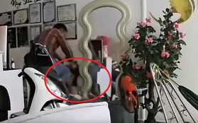 Phẫn nộ clip vợ bế con nhỏ bị chồng đánh dã man, chửi bới "ăn bám"
