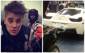 Xe đắt tiền của Justin Bieber bị Lil Twist “phá”
