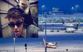 Justin lại bị than phiền vì mang khỉ lên máy bay