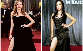 Bà mẹ 14 con cố tình khoe chân giống Angelina Jolie