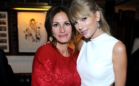 Taylor Swift đọ sắc cùng thần tượng Julia Roberts 