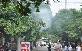 Những con phố bị hun khói giữa Hà Nội