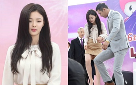 Mặc váy ngắn hớ hênh, Kim Yoo Jung được tiền bối hộ tống như công chúa