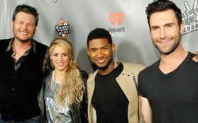 The Voice US: Adam và Shakira méo mặt vì tay trắng