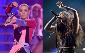 Iggy Azalea và Lorde diễn cực hăng trên sân khấu