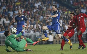 Messi lập cú đúp trong chiến thắng 7-0 của Argentina 