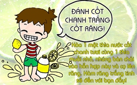 "Công nghệ" tẩy trắng răng bằng trái cây siêu đỉnh