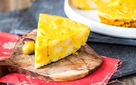 Tập tành làm món trứng đúc Tortilla Espanola