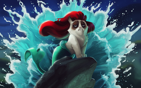 Xem mèo Grumpy Cat "cosplay" các nhân vật Disney