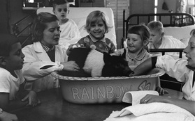 Xem động vật "chữa bệnh" cho trẻ em ở thập niên 50