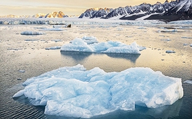 Video "tua nhanh" quá trình băng tan chảy ở Bắc Cực trong 27 năm