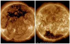 Mặt trời xuất hiện lỗ hổng lớn gấp 50 lần Trái đất