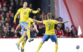 Ibra lập cú đúp bàn thắng giúp Thụy Điển giành vé vớt tới VCK Euro 2016